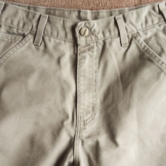 Carharrt Men's Tan Canvas  Utility Work Shorts - Picture 3 of 10